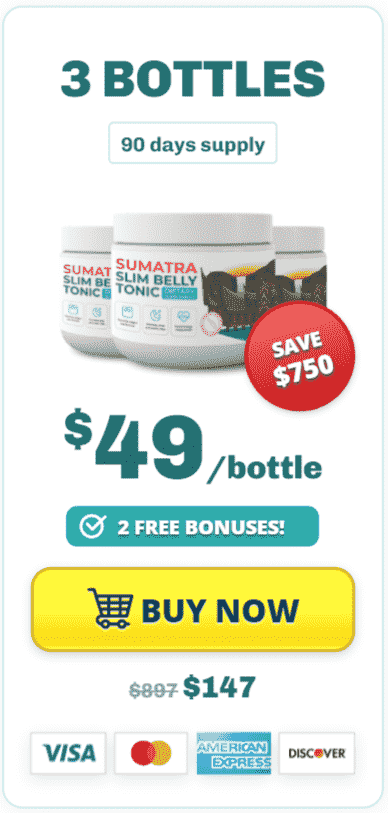 Sumatra Slim Belly Tonic - 3 Bottles